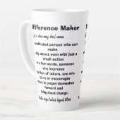 Tasse Latte Définition de facteur de différence Inspirationnel (Angle gauche)