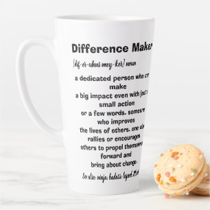 Tasse Latte Définition de facteur de différence Inspirationnel