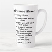 Tasse Latte Définition de facteur de différence Inspirationnel (Droite)