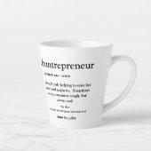 Tasse Latte Définition de la typographie de la tante la plus c (Droite)
