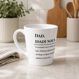 Tasse Latte Définition de Papa ☕   Cadeau de Fête des Pères si