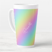 Tasse Latte Dégradé arc-en-ciel (Angle gauche)