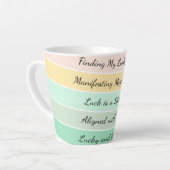 Tasse Latte Dégradé moderne de la Saint-Patrick (Angle gauche)