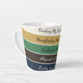 Tasse Latte Dégradé moderne de la Saint-Patrick (Angle gauche)