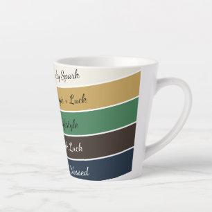 Tasse Latte Dégradé moderne de la Saint-Patrick