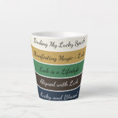 Tasse Latte Dégradé moderne de la Saint-Patrick (Devant)
