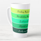 Tasse Latte Dégradé moderne de la Saint-Patrick (Angle gauche)