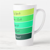 Tasse Latte Dégradé moderne de la Saint-Patrick (Droite)