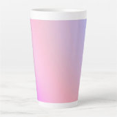 Tasse Latte Dégradé pastel de barbe à papa rêveur (Devant)
