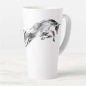 Tasse Latte Demain avec Jumping cheval (Angle droit)
