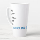 Tasse Latte Démocrates larmes (Angle gauche)