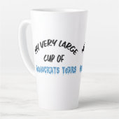 Tasse Latte Démocrates larmes (Angle gauche)