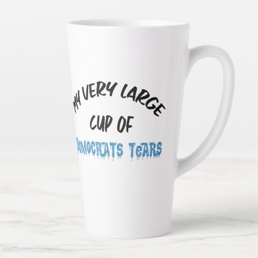 Tasse Latte Démocrates larmes (Droite)