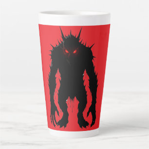 Tasse Latte Démon de l'ombre Monstre Yeux rouges Horreur cadea