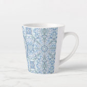 Tasse Latte Dentelle en céramique bleu clair (Droite)