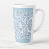 Tasse Latte Dentelle en céramique bleu clair (Droite)