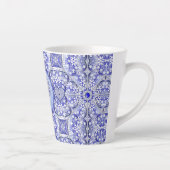 Tasse Latte Dentelle en céramique Bleu de Grèce (Droite)