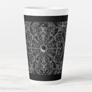 Tasse Latte Dentelle en céramique Noir