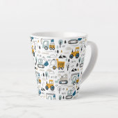 Tasse Latte Déplaçons le Motif de véhicule (Angle droit)