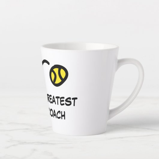 Tasse Latte Dernier cadeau pour le plus grand entraîneur de te (Droite)