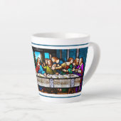 Tasse Latte Dernier latte de souper (Angle droit)