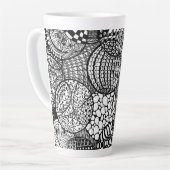 Tasse Latte Derrière la hauteur de huit balles (Angle gauche)