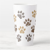 Tasse Latte Des chiens, des chiennes de chat. Chien, chaton. (Devant)