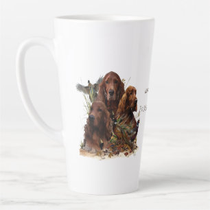 Tasse Latte Des couteaux irlandais avec faisans - Chasse à la