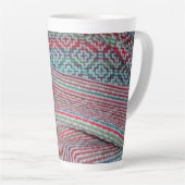 Tasse Latte Des Motifs brillants et croisés (Angle droit)