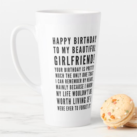 Tasse Latte Des voeux d'anniversaire sarcastique amusant pour  (En situation)