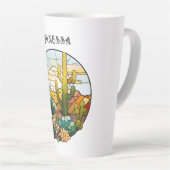 Tasse Latte Désert de verre tendu Personnalisé (Angle droit)