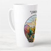 Tasse Latte Désert de verre tendu Personnalisé (Angle gauche)
