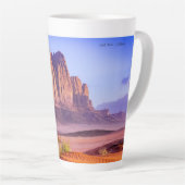 Tasse Latte Désert du Wadi Rum en Jordanie, Vacances (Angle droit)