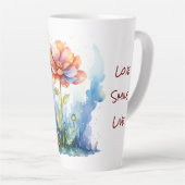 Tasse Latte Design aquarelle (Angle droit)