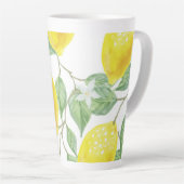 Tasse Latte Design citron (Angle droit)