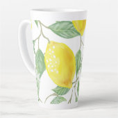 Tasse Latte Design citron (Angle gauche)