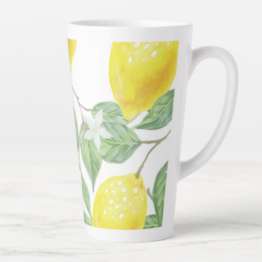 Tasse Latte Design citron (Droite)