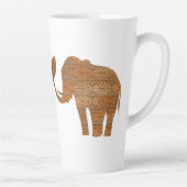 Tasse Latte Design d'art tribal des éléphants (Droite)