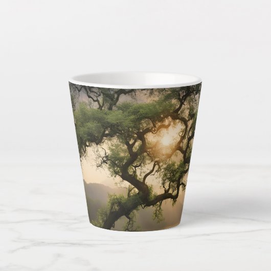Tasse Latte Design de la nature (Devant)