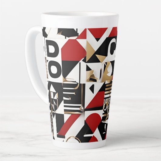 Tasse Latte Design de luxe grand (Angle gauche)