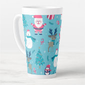 Tasse Latte Design de Noël (Angle gauche)