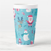 Tasse Latte Design de Noël (Devant)