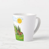 Tasse Latte Design de petits chevaux pour les enfants (Angle droit)