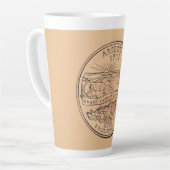 Tasse Latte Design du quartier d'état de l'Arizona (Angle gauche)