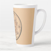 Tasse Latte Design du quartier d'état de l'Arizona (Droite)