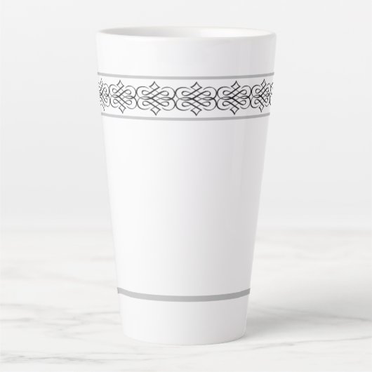 Tasse Latte Design élégant (Devant)