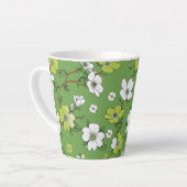 Tasse Latte Design floral 6 (Angle gauche)
