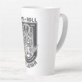 Tasse Latte Design Guitar Rock (Angle droit)