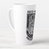Tasse Latte Design Guitar Rock (Angle gauche)