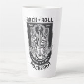 Tasse Latte Design Guitar Rock (Devant)